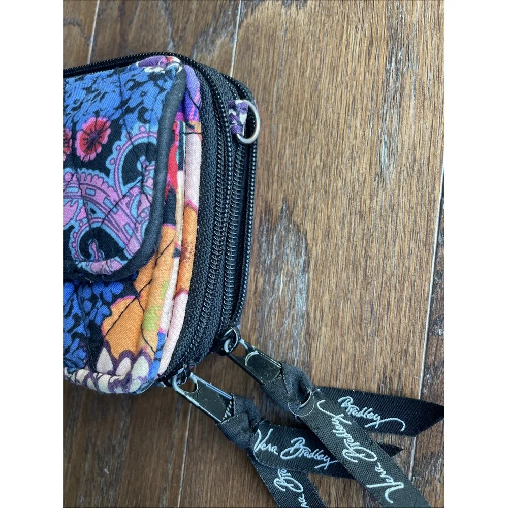 Vera Bradley All In One Crossbody‎ Wristlet Floral Fiesta Retired *no Strap*